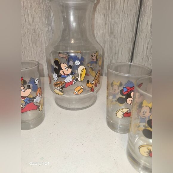 Vintage Disney NOS 5 Piece Juice Set GrandeesVtgEph In Collectable Condition - Picture 6 of 14